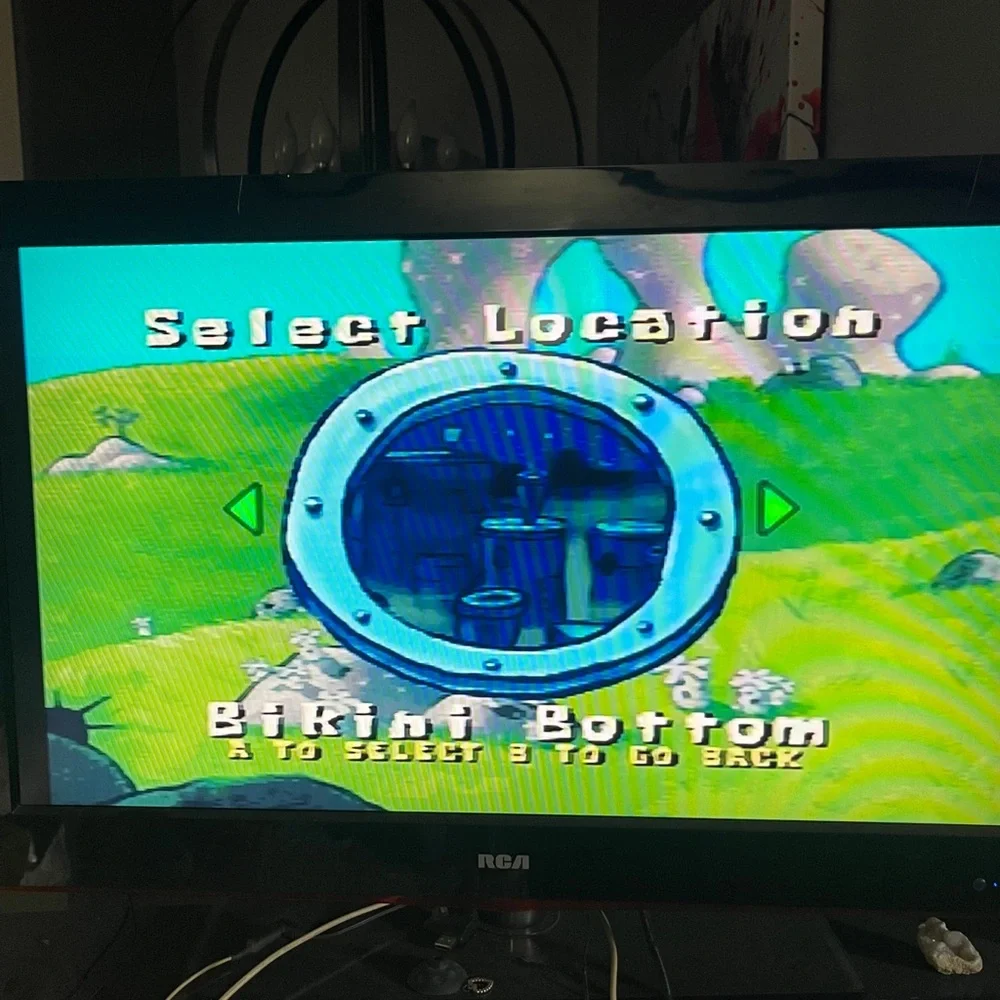 Vintage Jakks Pacific SpongeBob SquarePants Plug & Play TV video game from 2003